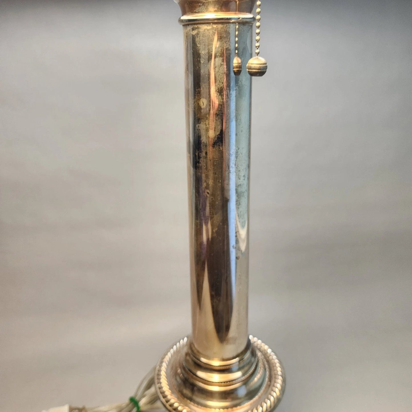 Ralph Lauren Silvered Brass Table Lamp & Shade