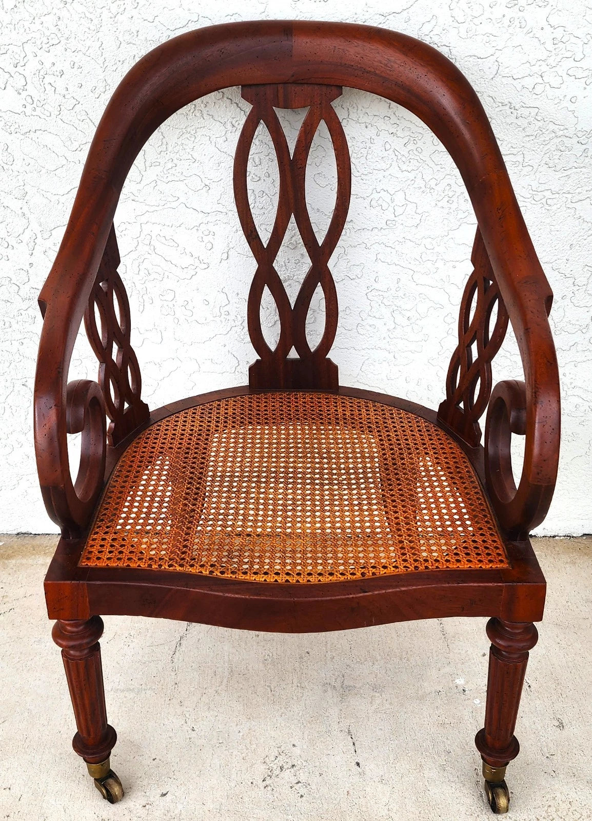 Baker Regency Armchair Desk Dining Rolling