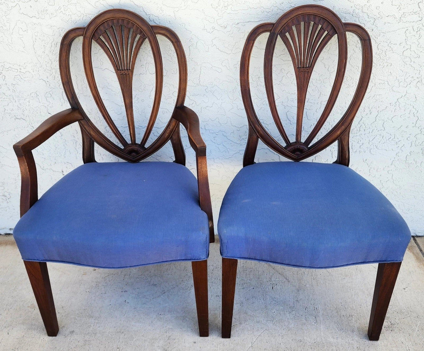 Vintage Hepplewhite Dining Chairs Set of 6