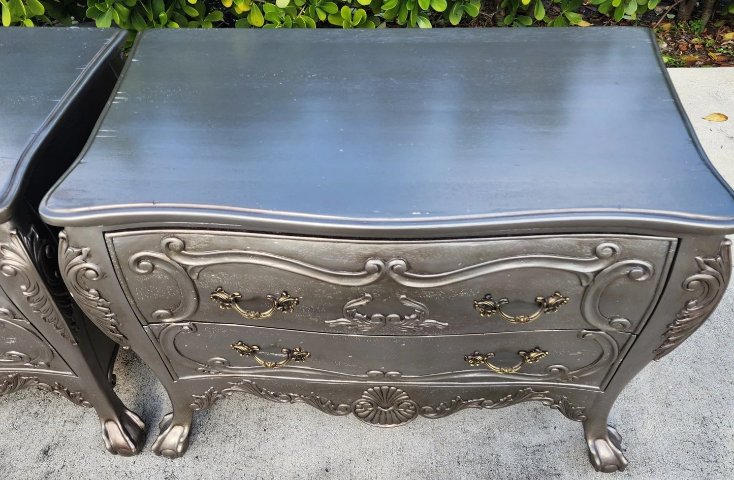 Vintage Baroque Rococo Chests Bombay Pair