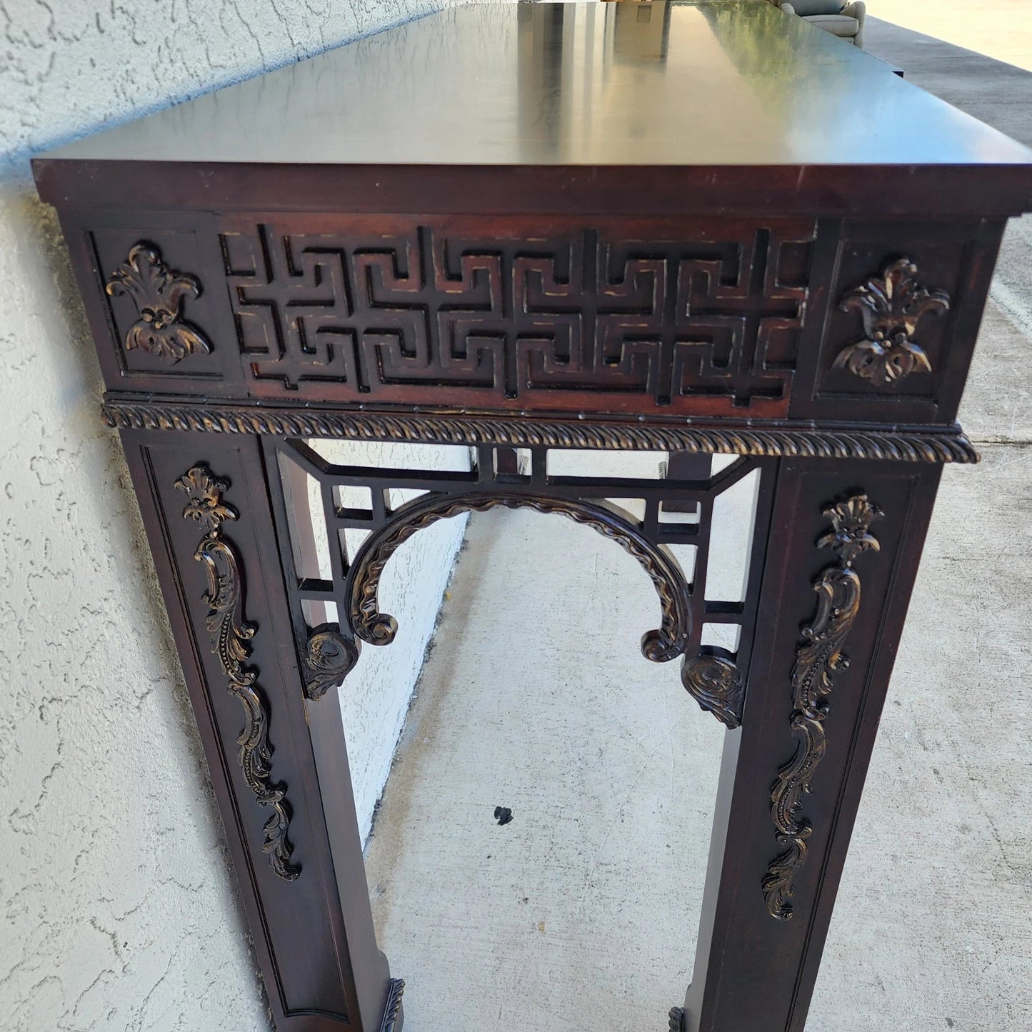 Chinese Chippendale Console Table