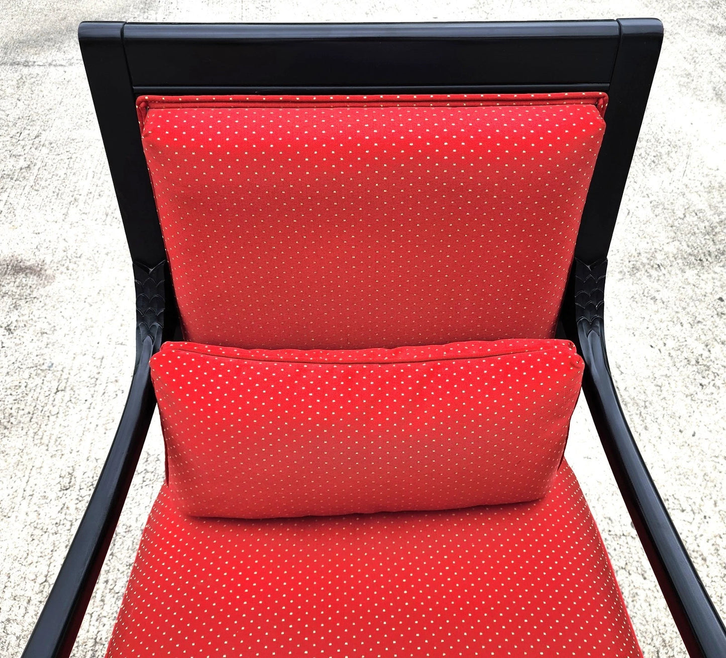 Ethan Allen French Empire Dolphin Armchair