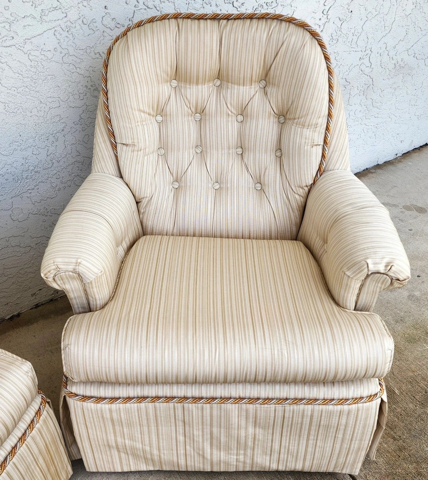 Vintage Club Chairs Swivel Rockers Set of 2