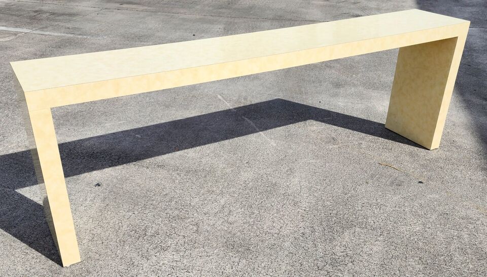 MCM Post Modern Console Table 1970s Waterfall Huge 84"