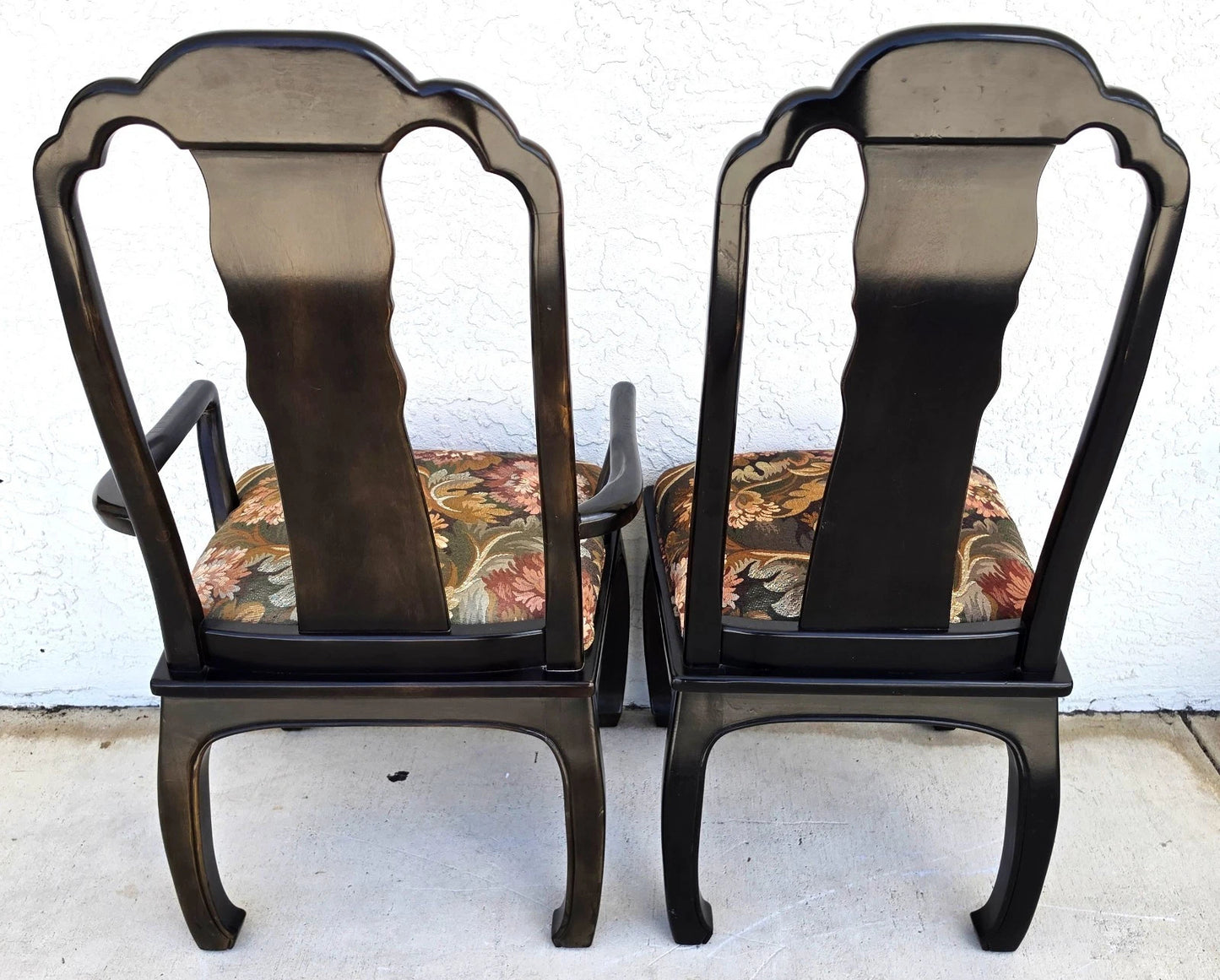 Vintage BERNHARDT Chinoiserie Ming Dining Chairs Set of 8