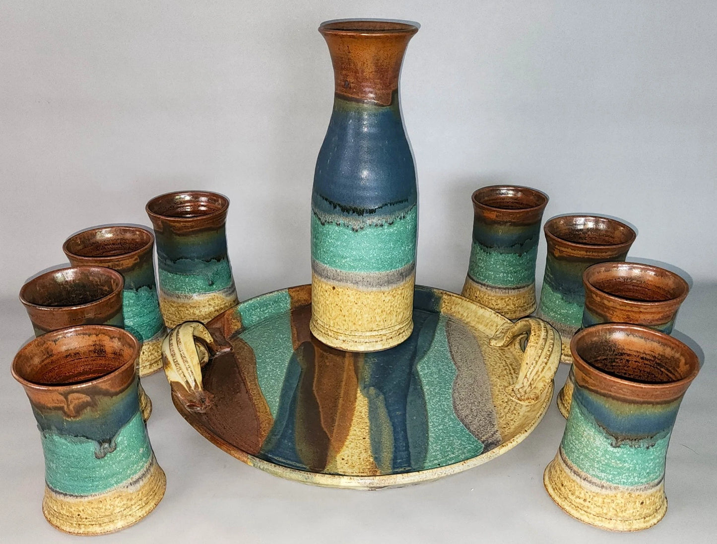 Jim Ulmer Stoneware Drink Serving Set