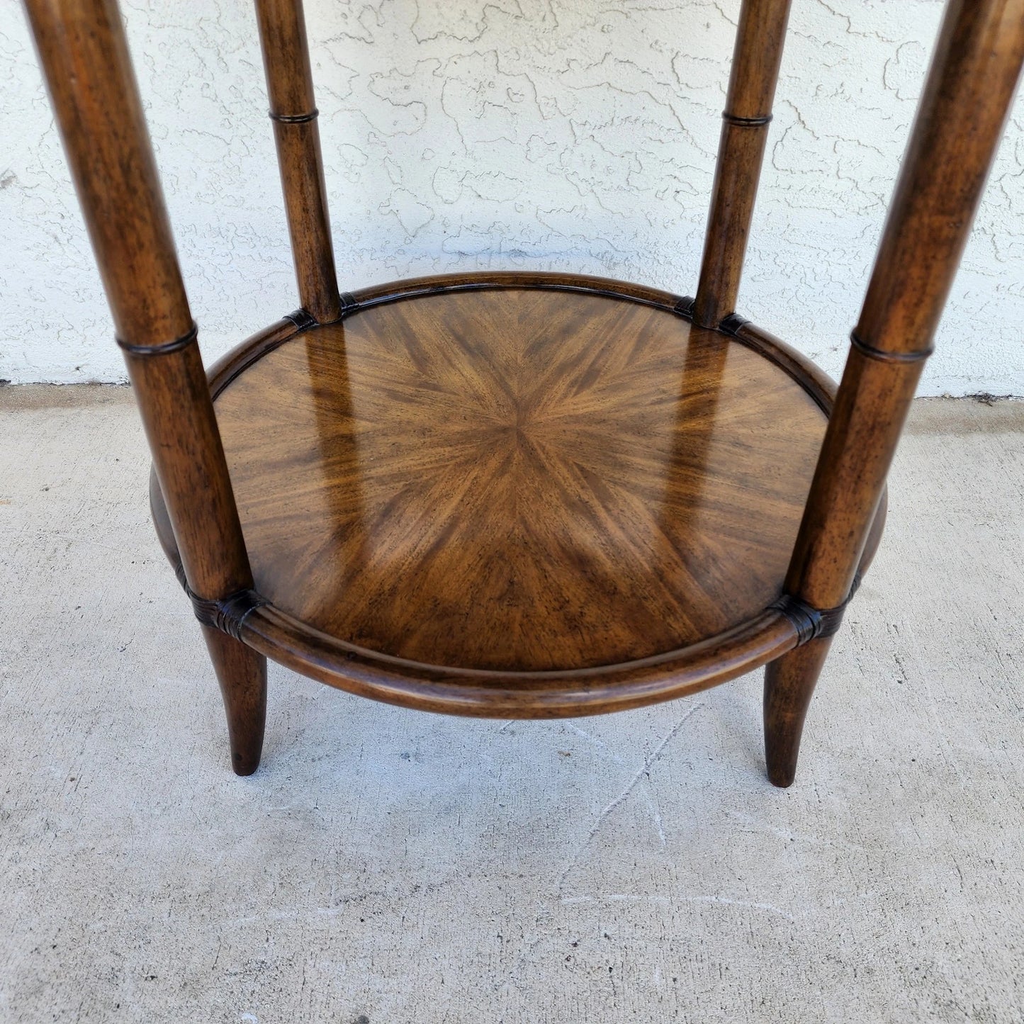 Woodbridge Linwood Center Side Table Faux Bamboo