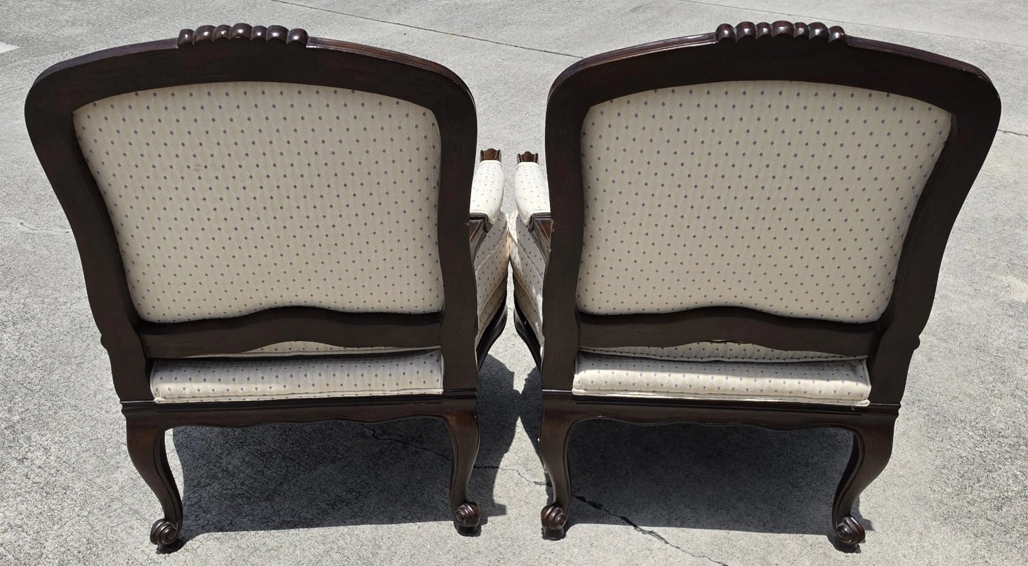 Howard Miller French Country Fauteuil Armchairs A Pair