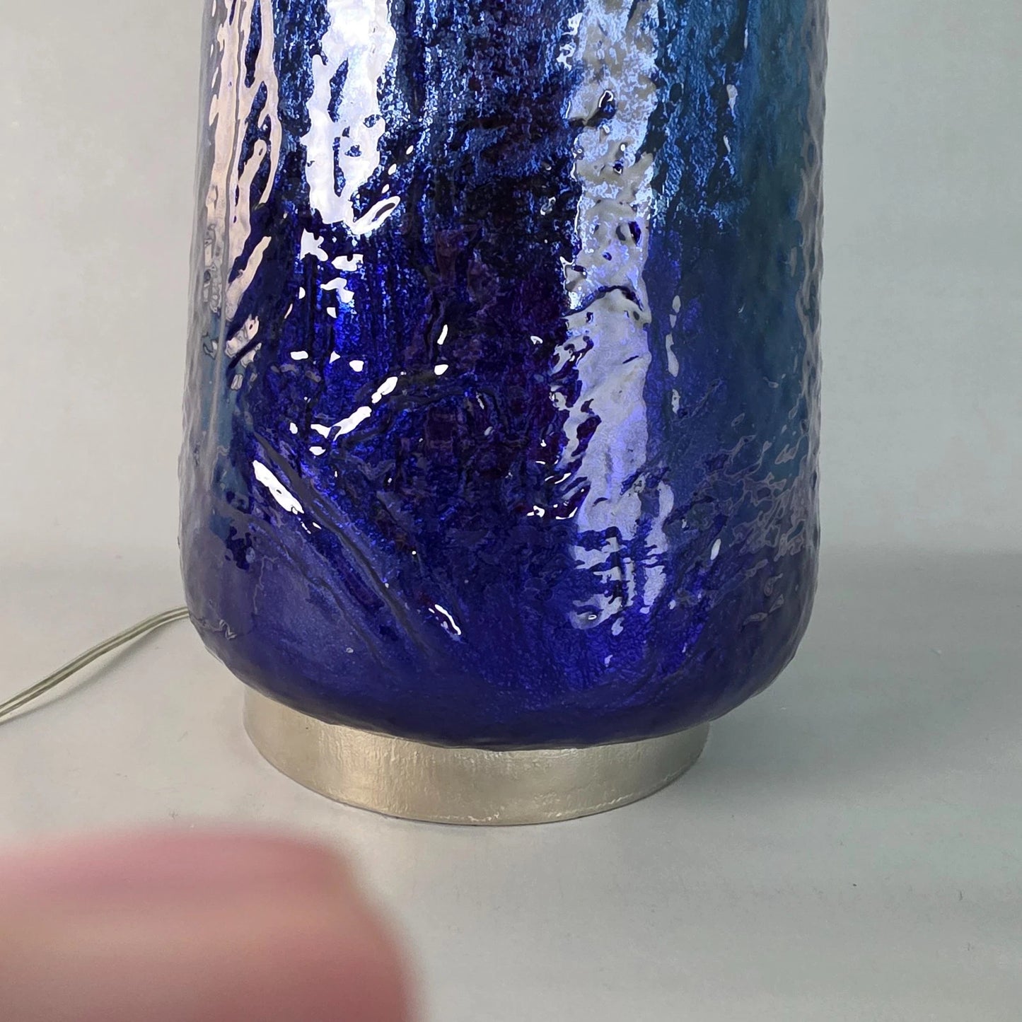 JOHN RICHARD OMBRÉ ENAMELED LARGE TABLE LAMP