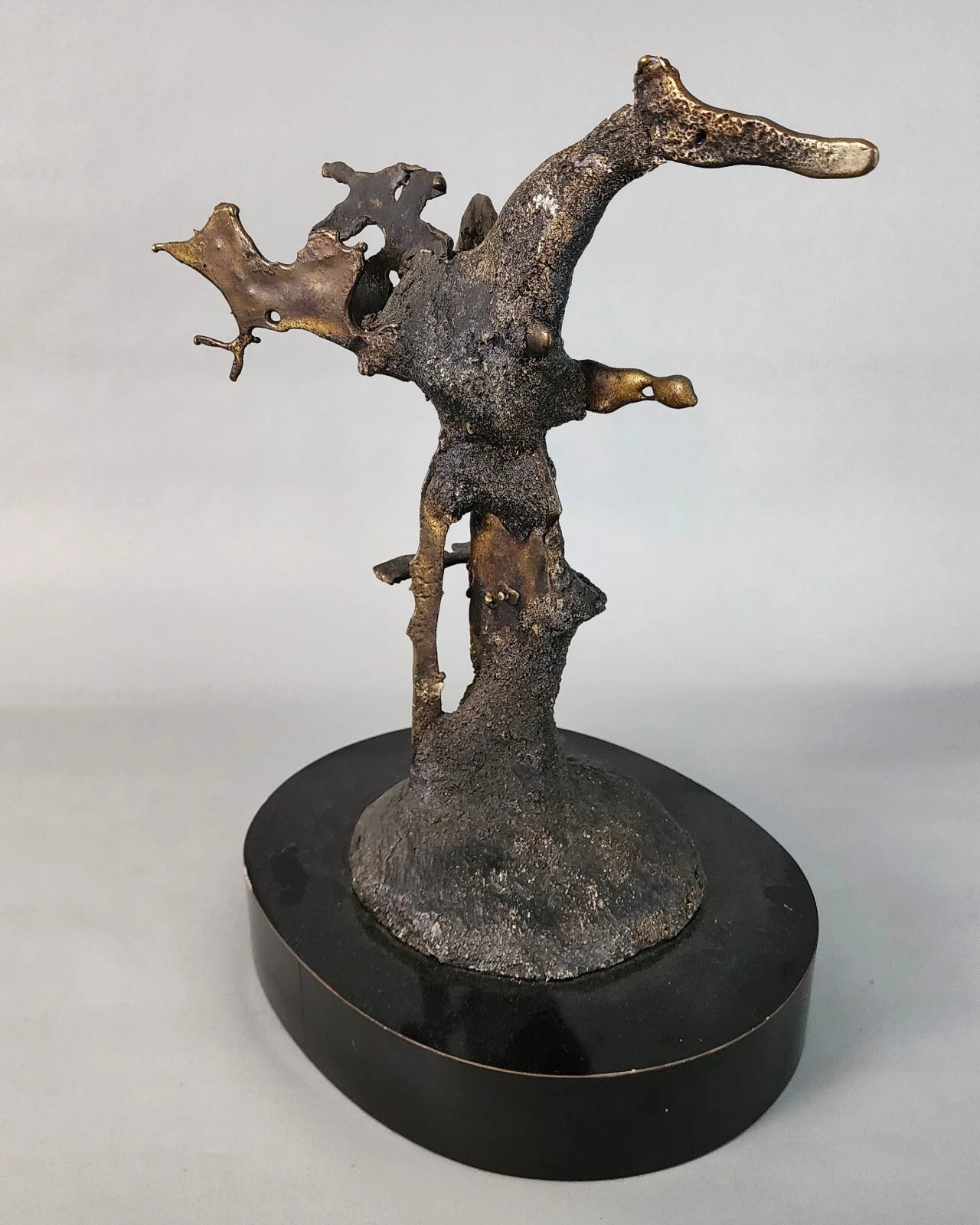 Silas Seandel Bronze Sculpture Brutalist Signed