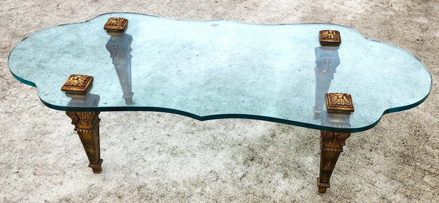FRANCISCO HURTADO Style Glass Coffee Cocktail Table