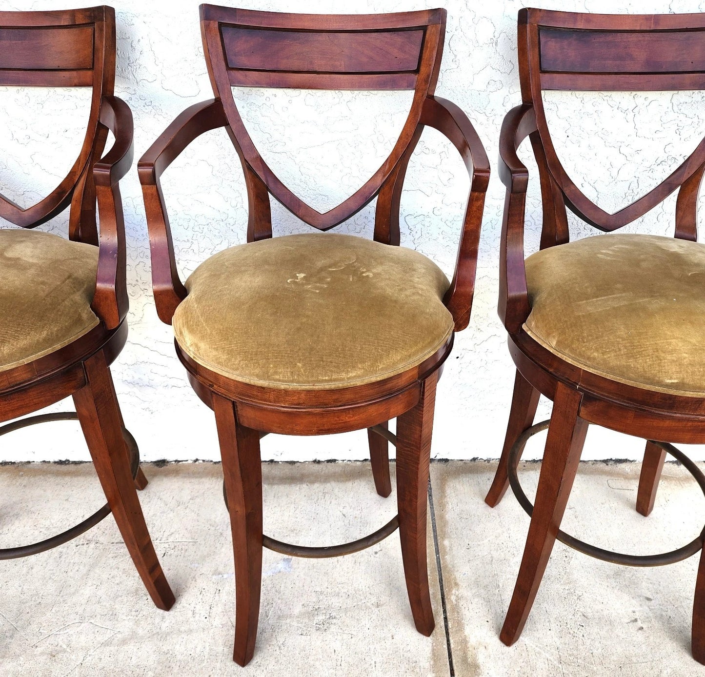 CENTURY FURNITURE Swivel Bar Stools Set of 4