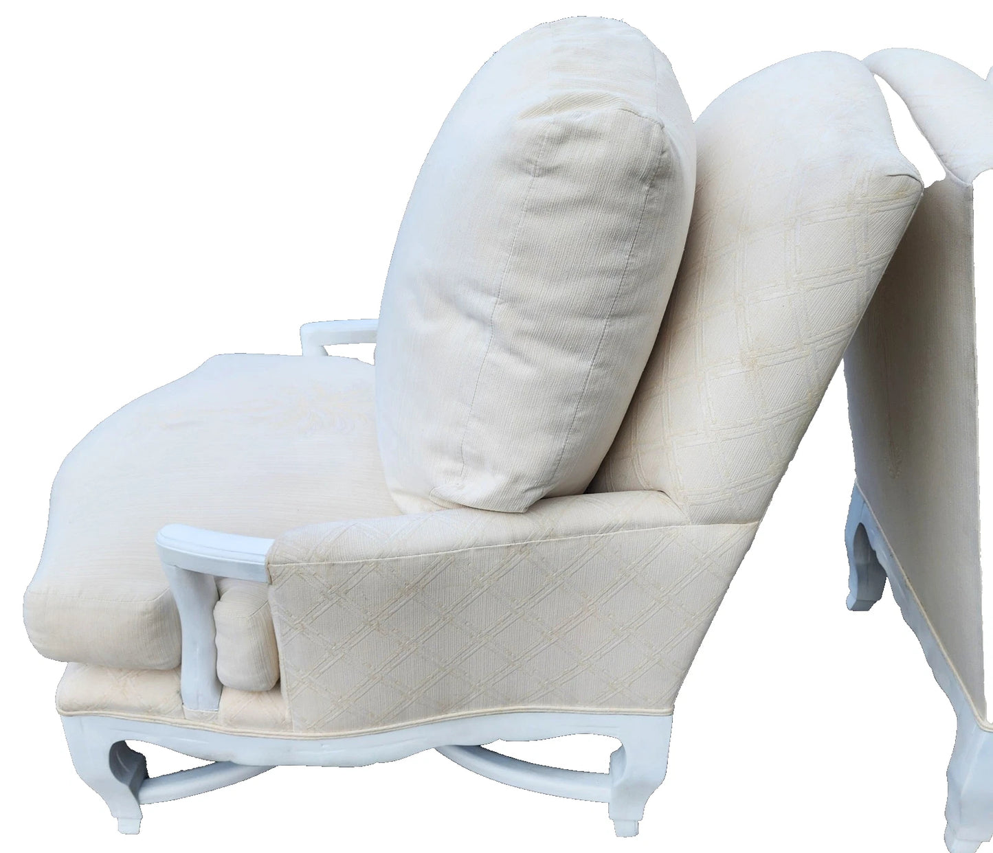 A. Rudin Palm Beach Regency Lounge Chairs Pair