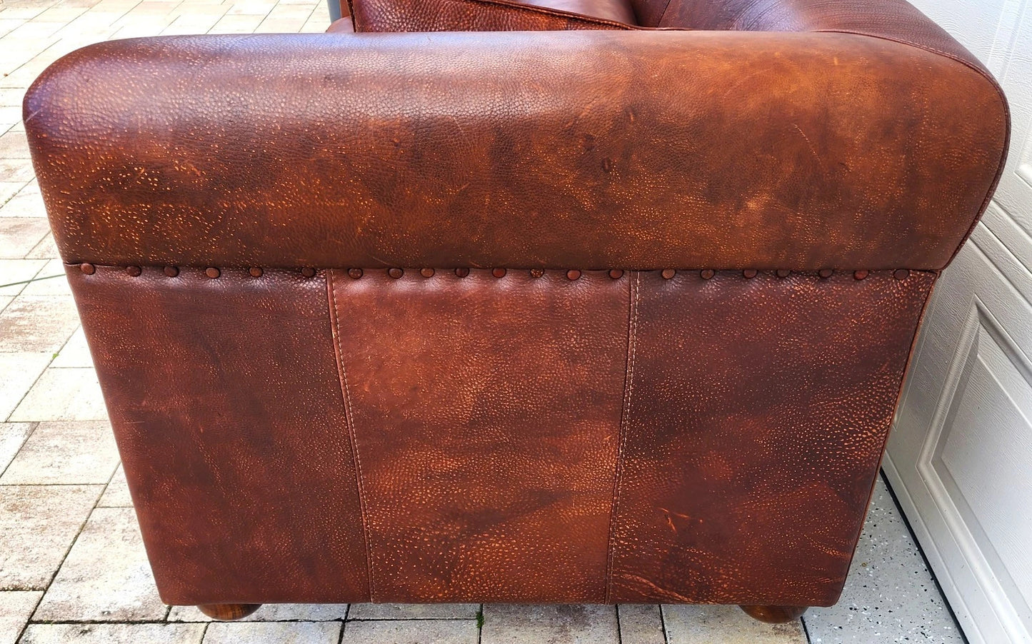 Italian Leather Sofa by Baxter of Italy