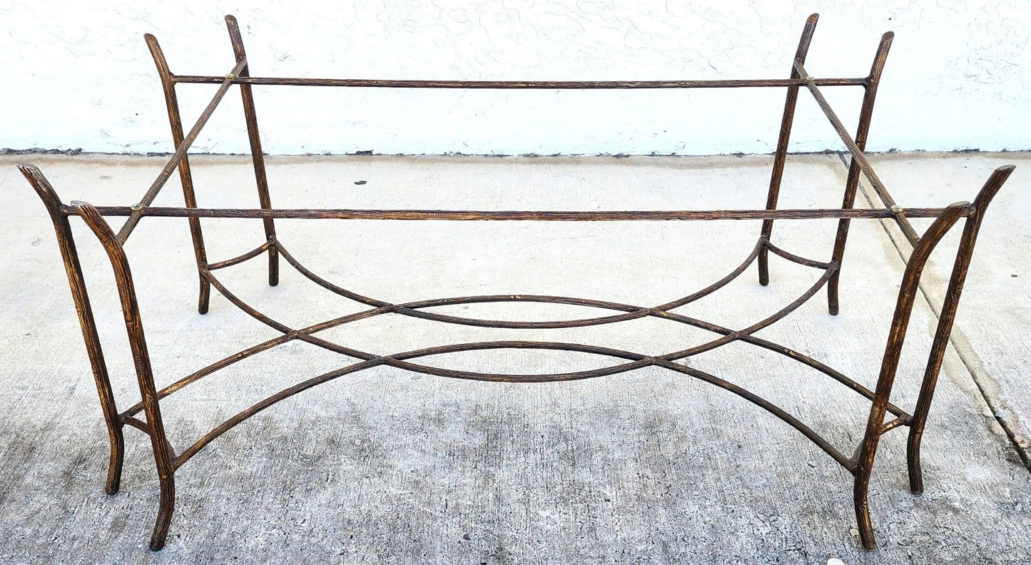 Vintage French Coffee Table Faux Bois