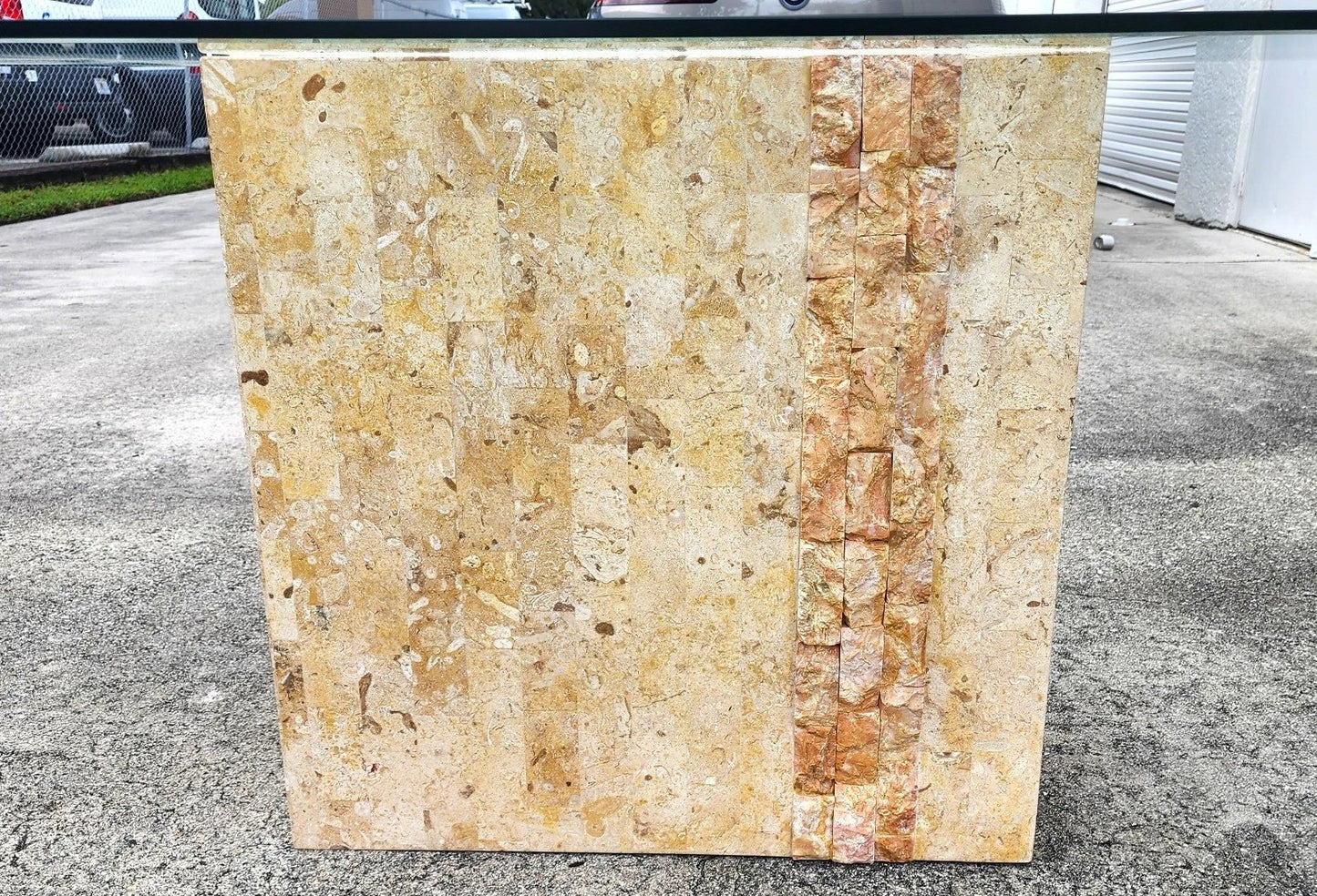Maitland Smith Style Tessellated Stone Dining Table