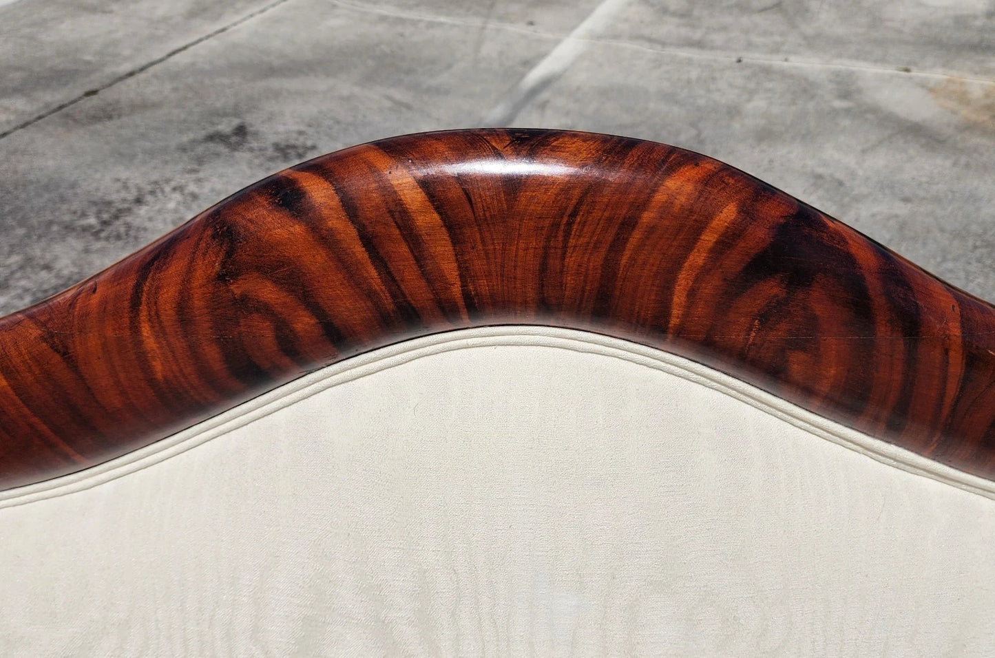 Antique Asian Rosewood Carved Foo Dogs Settee