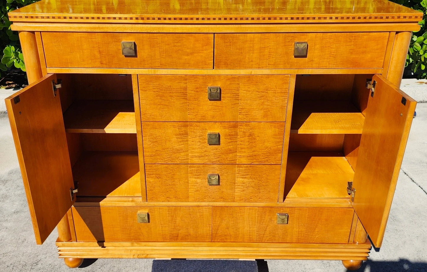 HICKORY WHITE BIEDERMEIER Dresser Cabinet TV Stand from GENESIS COLLECTION