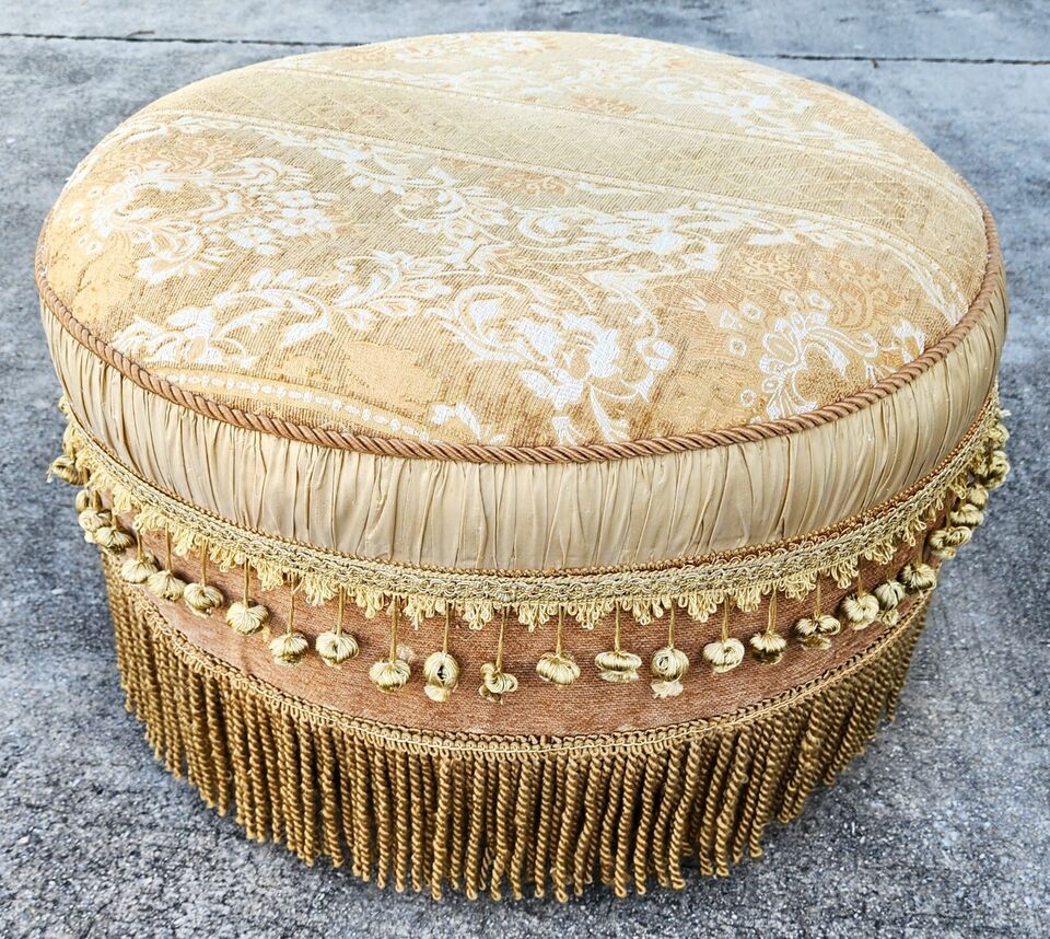 Carole Hicks Bolton Style Ottoman Pouf