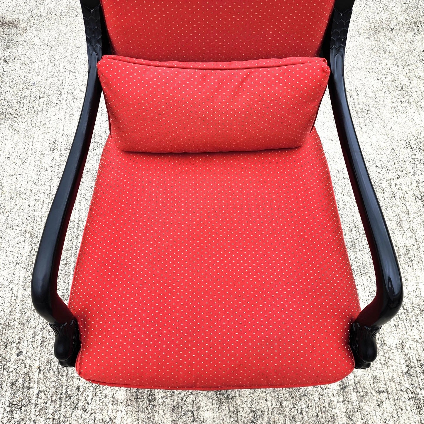 Ethan Allen French Empire Dolphin Armchair