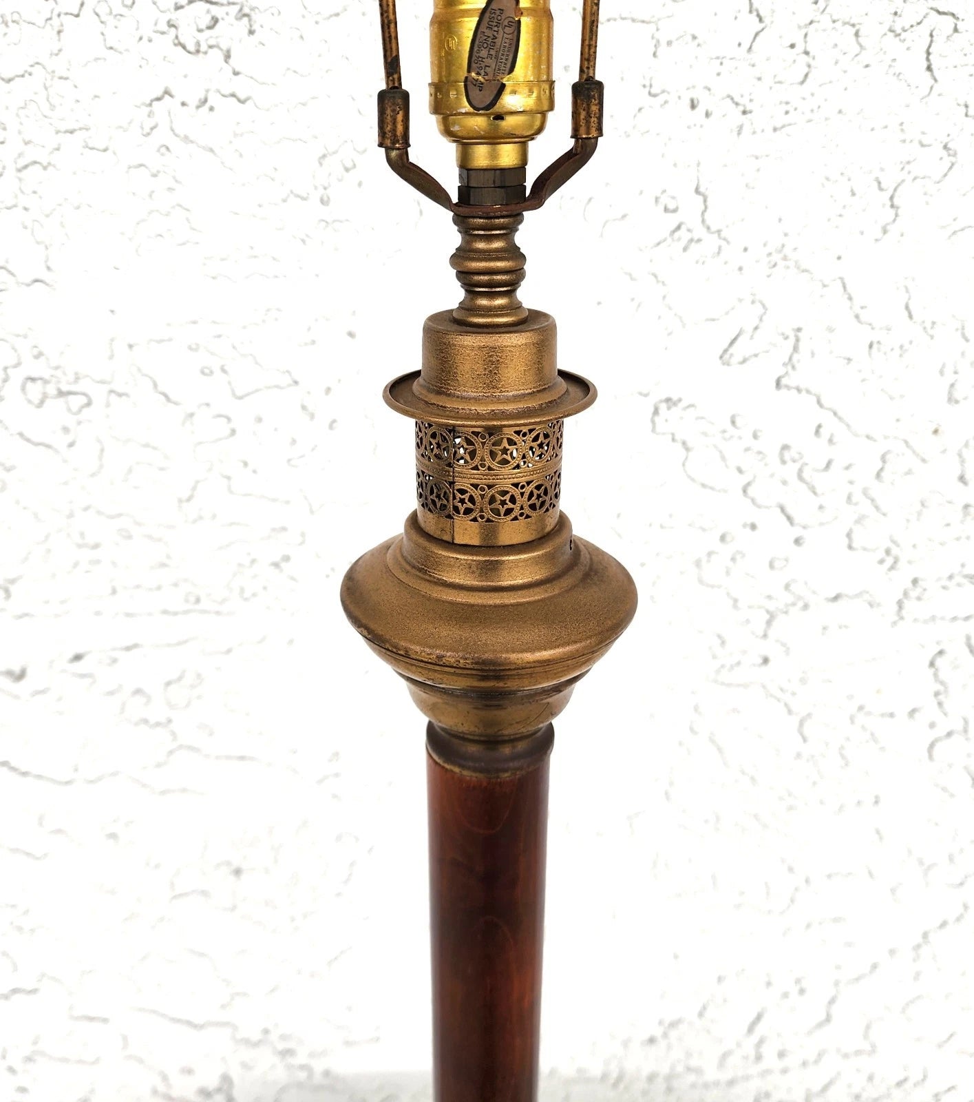 Vintage Floor Lamp with Table