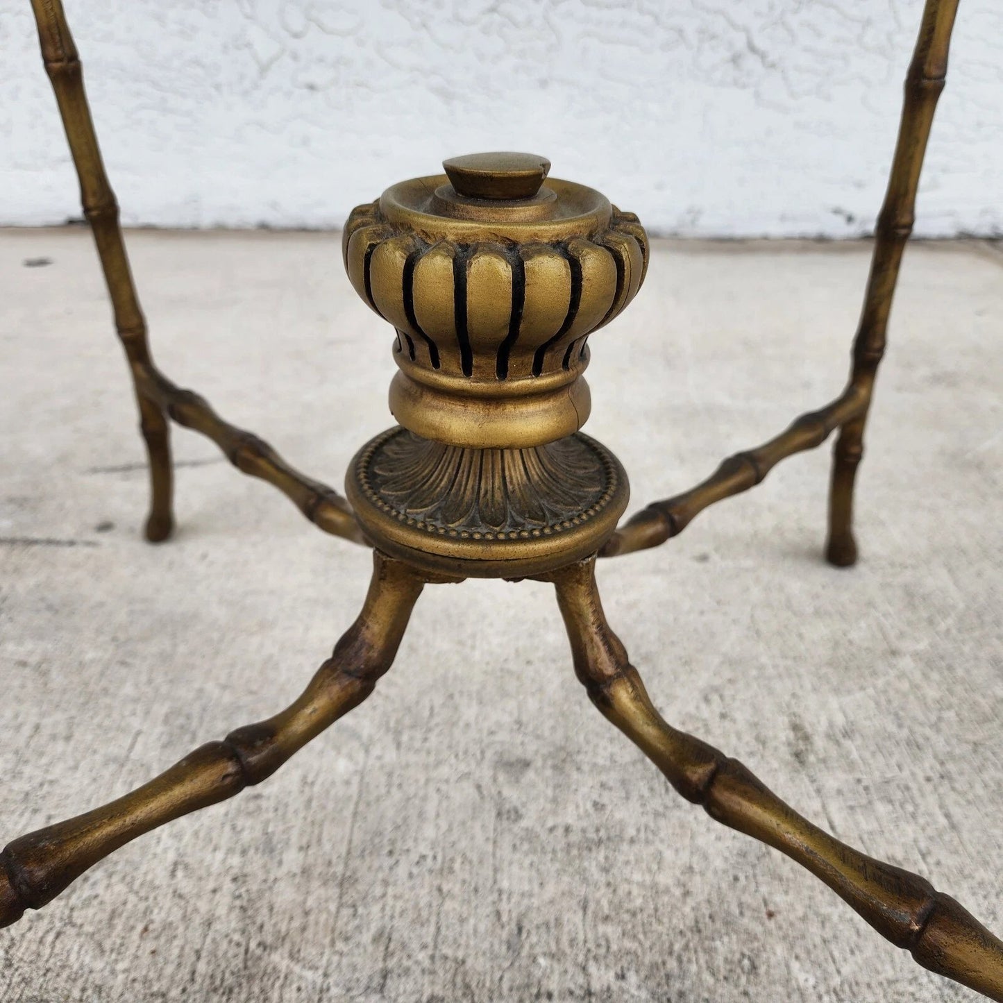 Bagues Style Faux Bamboo End Table 1960s