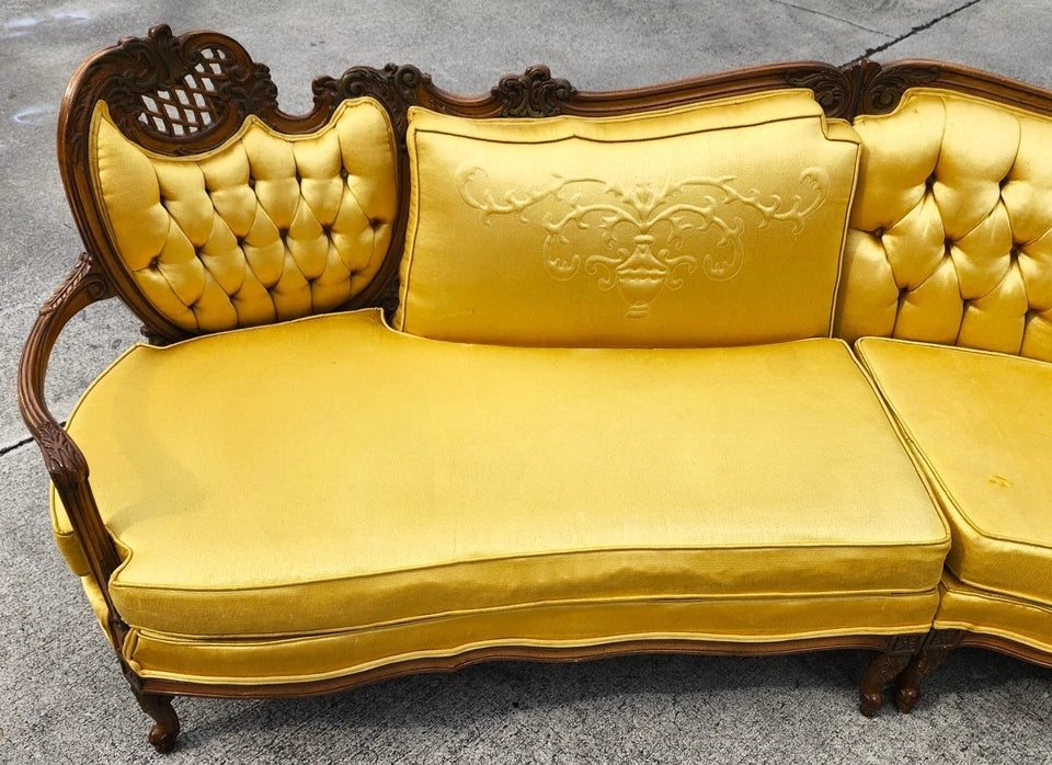 Vintage French Marie Antoinette Sectional Sofa