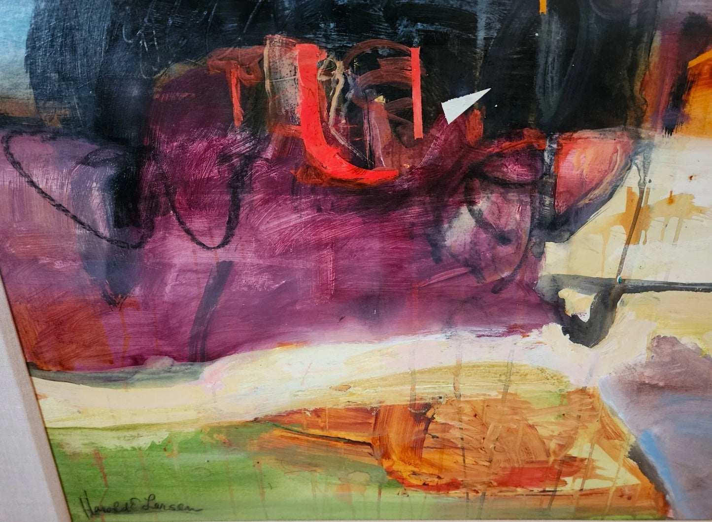 Harold E Larsen Original Painting " Space in Time "