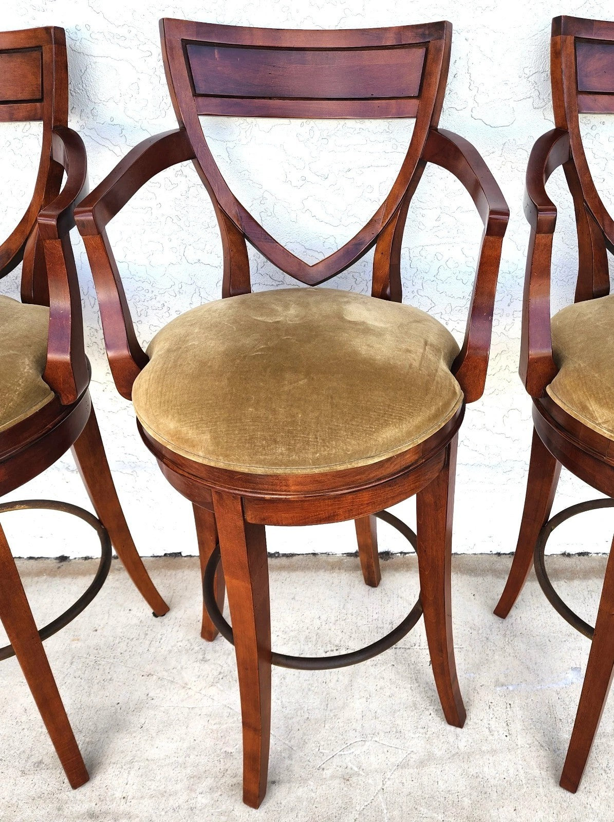 CENTURY FURNITURE Swivel Bar Stools Set of 4