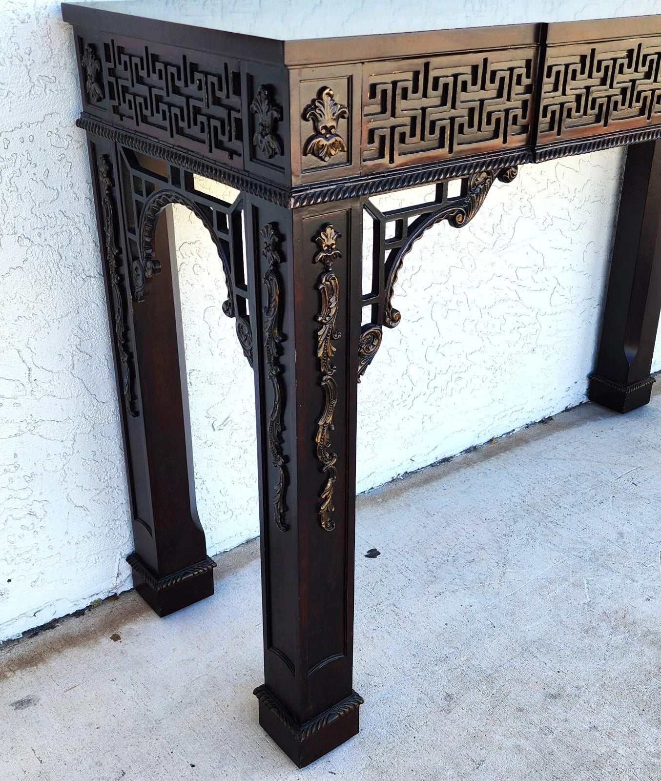 Chinese Chippendale Console Table