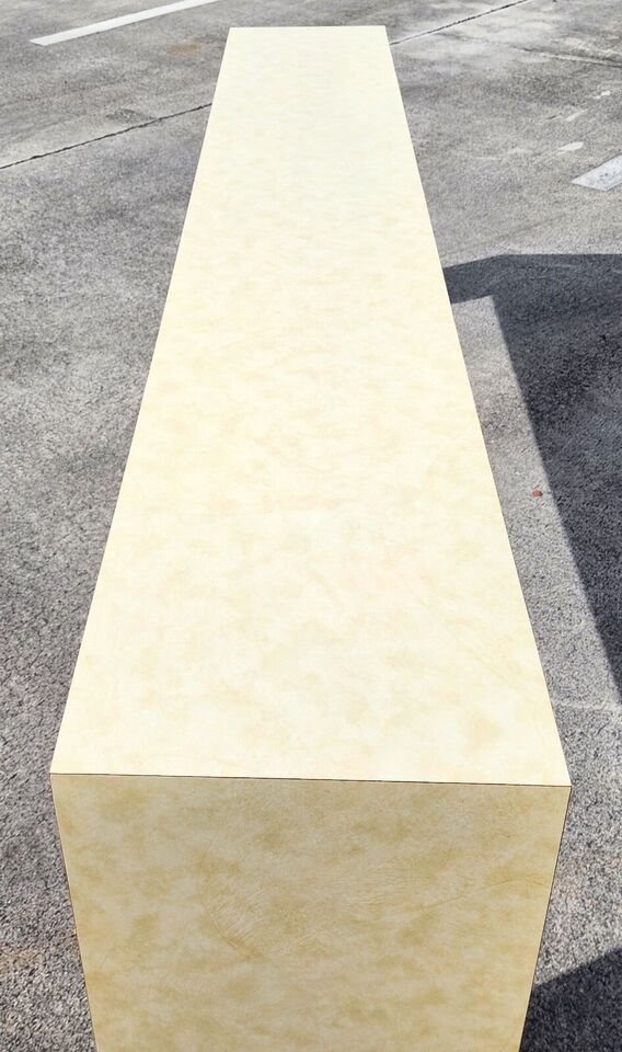 MCM Post Modern Console Table 1970s Waterfall Huge 84"