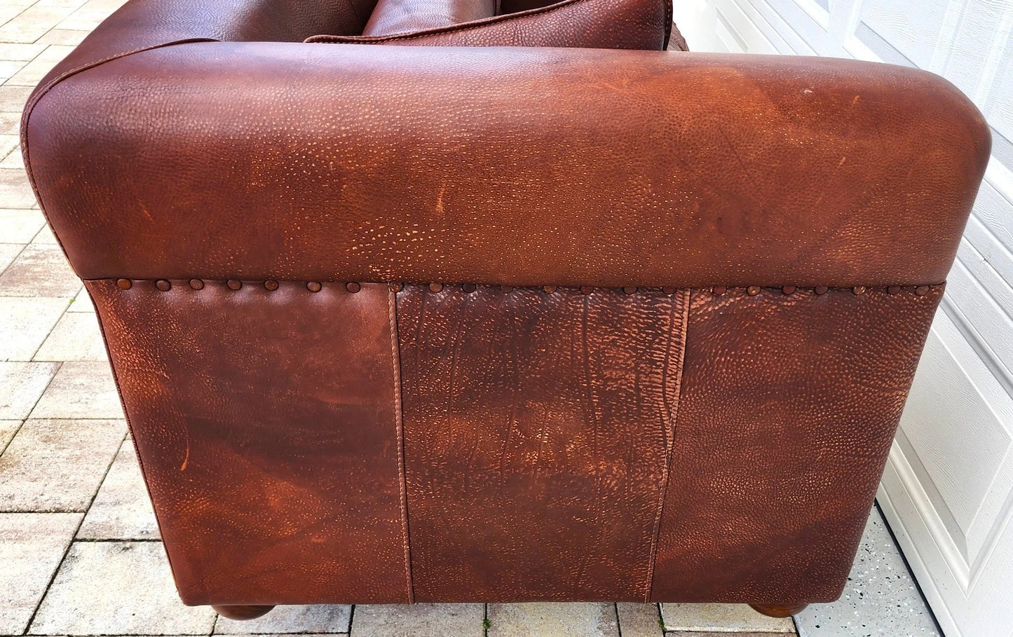 Italian Leather Sofa by Baxter of Italy