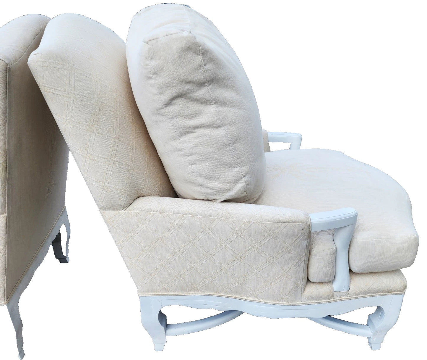 A. Rudin Palm Beach Regency Lounge Chairs Pair