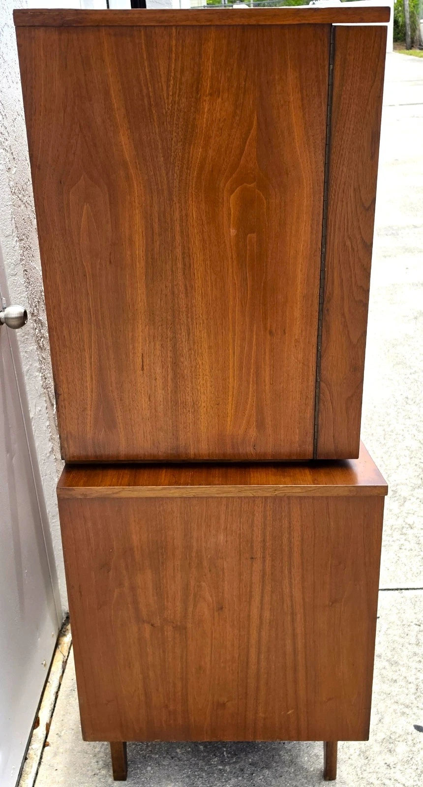 Mid-Century Walnut Highboy Dresser by Young Manufacturing Co. MCM