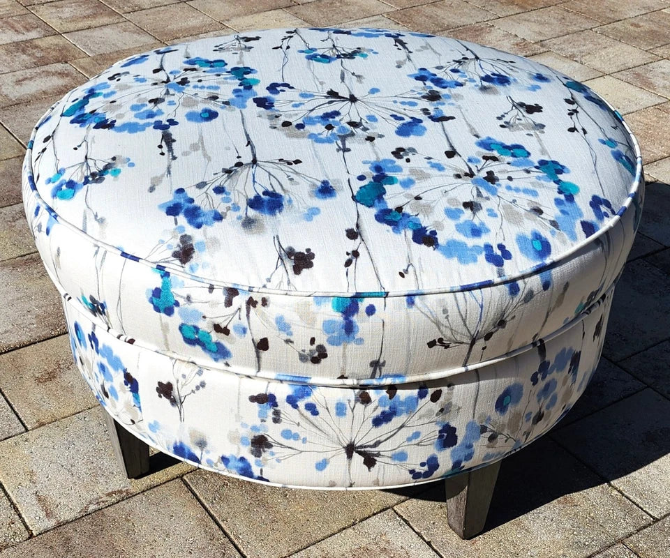 Bassett Round Cotton Ottoman