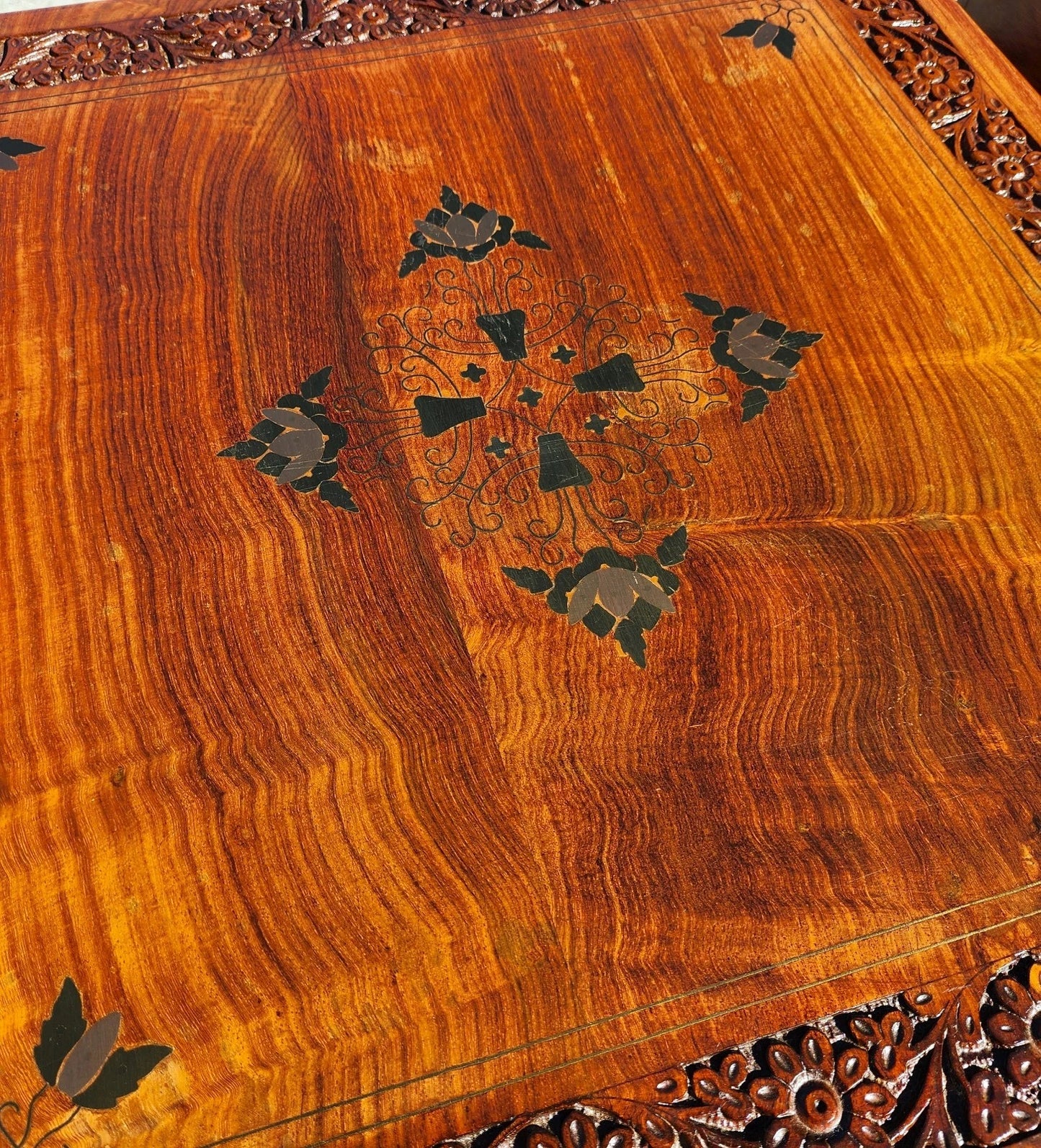 Anglo Indian Walnut Side Tables Pair