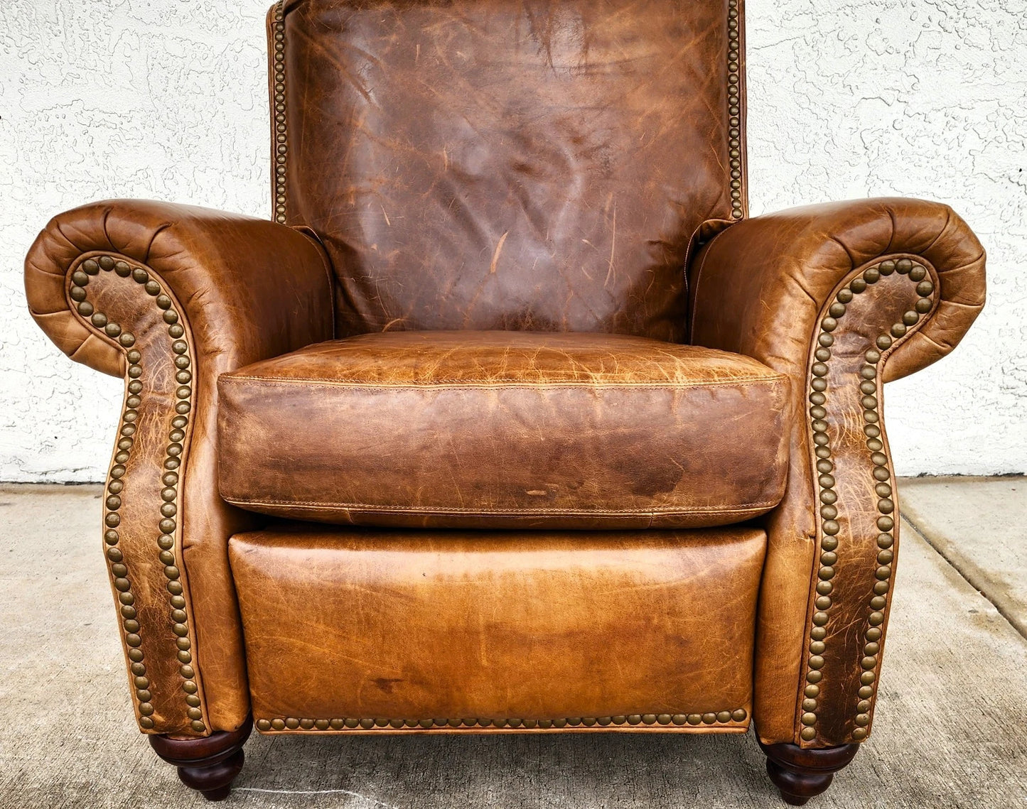Vintage Barcalounger Leather Recliner Classic