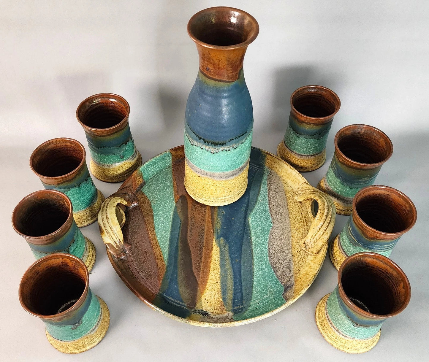Jim Ulmer Stoneware Drink Serving Set