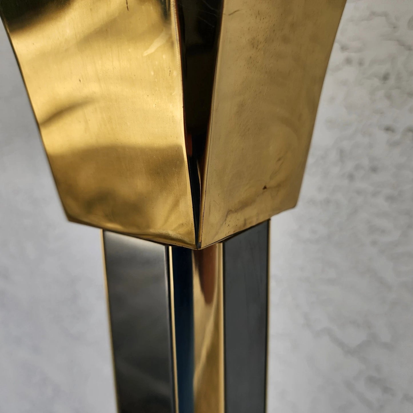 MCM Fredrick Raymond Style Brass & Chrome Floor Lamp