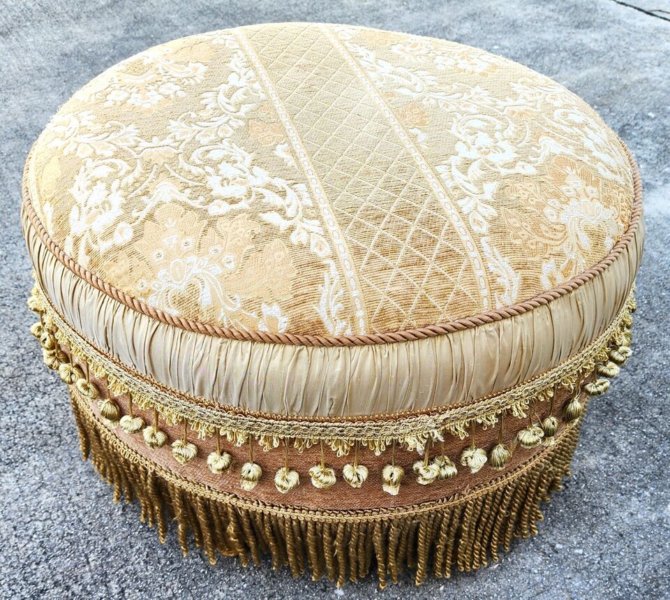 Carole Hicks Bolton Style Ottoman Pouf