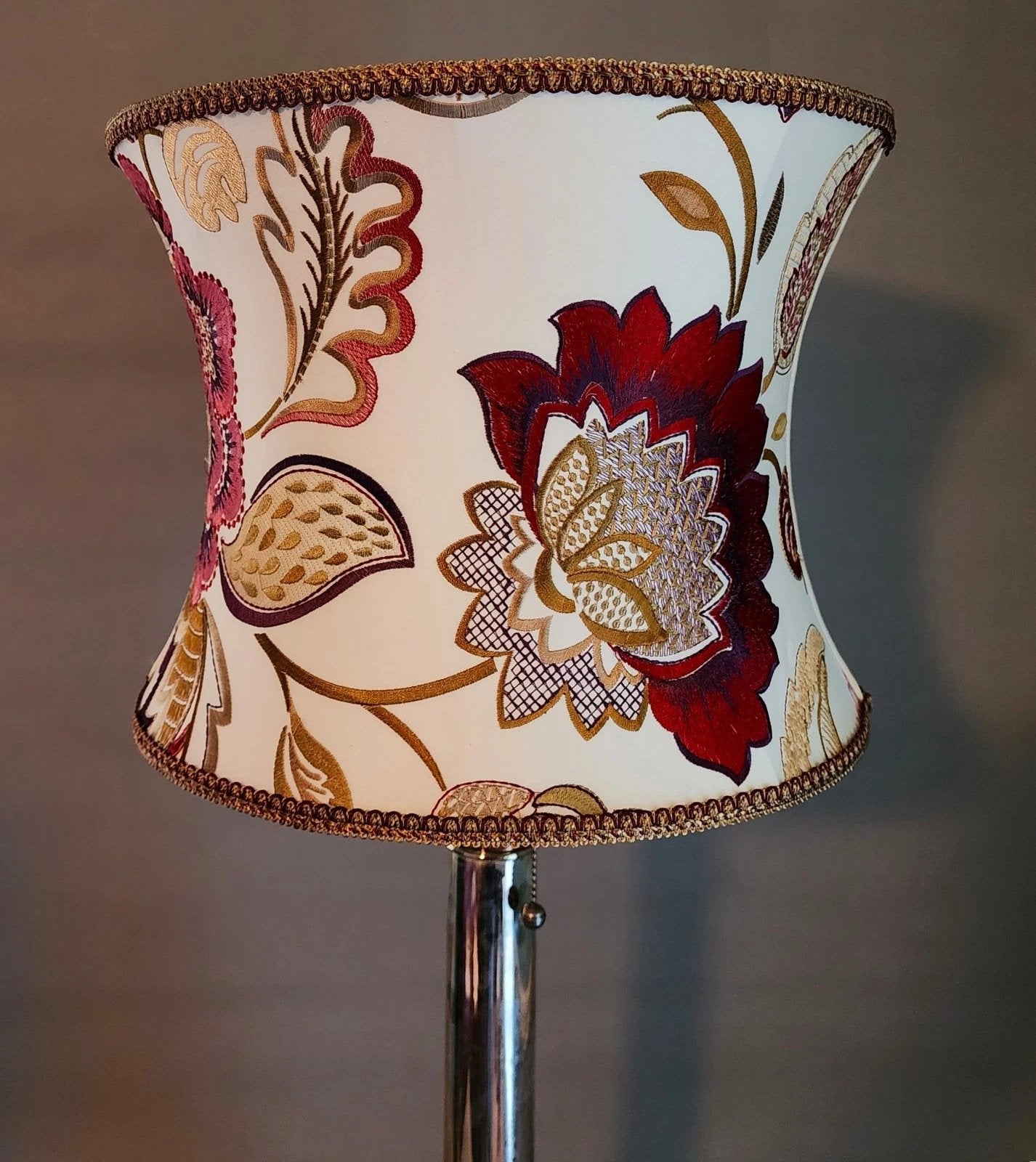 Ralph Lauren Silvered Brass Table Lamp & Shade