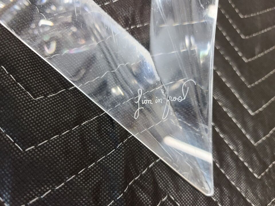 Lucite Coffee Table by LION IN FROST (Base ONLY)