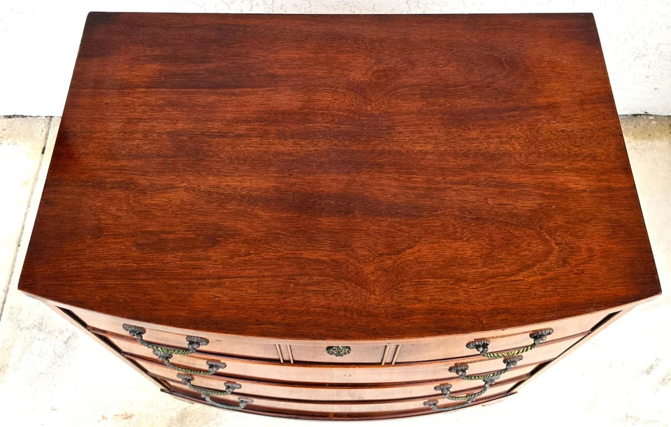 Vintage Century Furniture Georgian Bowfront Chest of Drawers