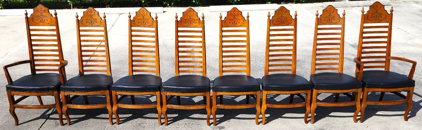 Drexel Esperanto Italian Dining Chairs 1960s Set of 8