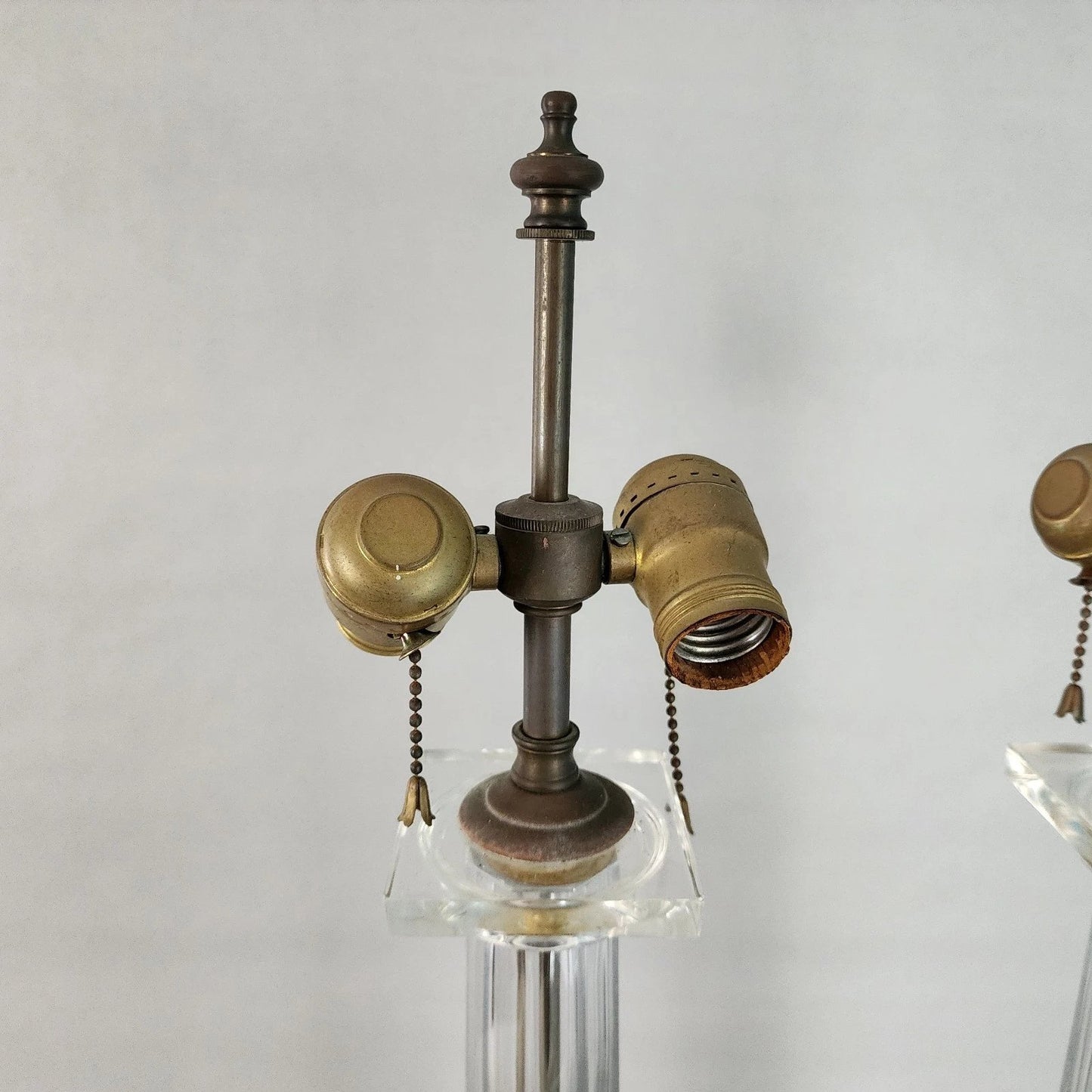 Chapman Italian Column Table Lamps Neoclassical 1970s Pair