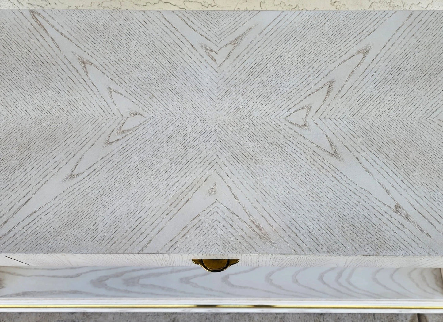 Thomasville Console Sofa Table Whitewash Beach House