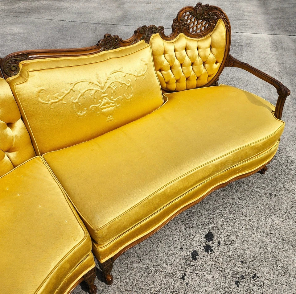 Vintage French Marie Antoinette Sectional Sofa