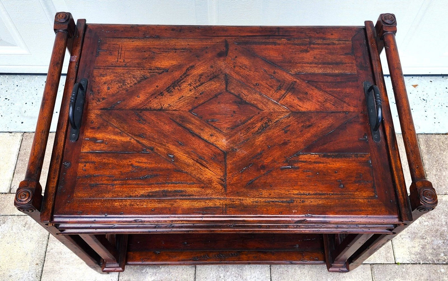 Theodore Alexander Bromwich Nesting Side Table with Serving Tray