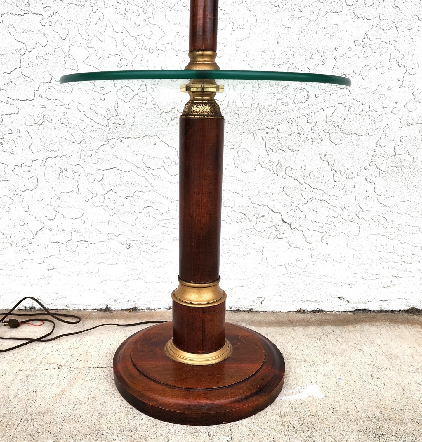 Vintage Floor Lamp with Table