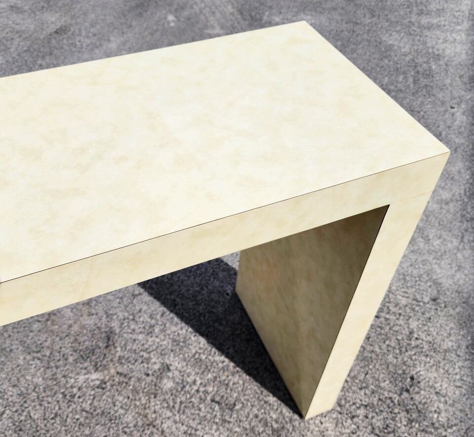 MCM Post Modern Console Table 1970s Waterfall Huge 84"